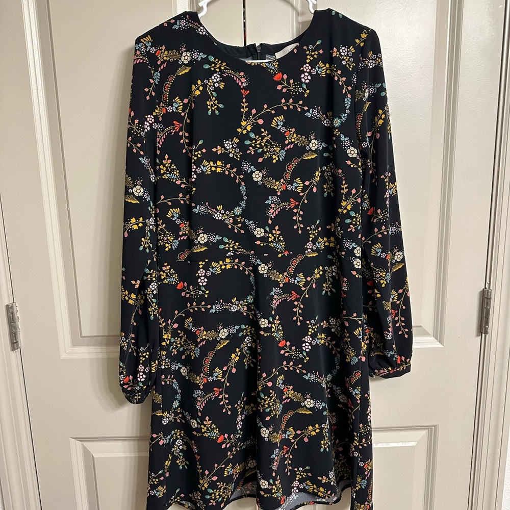 Loft Long Sleeve Floral Dress
